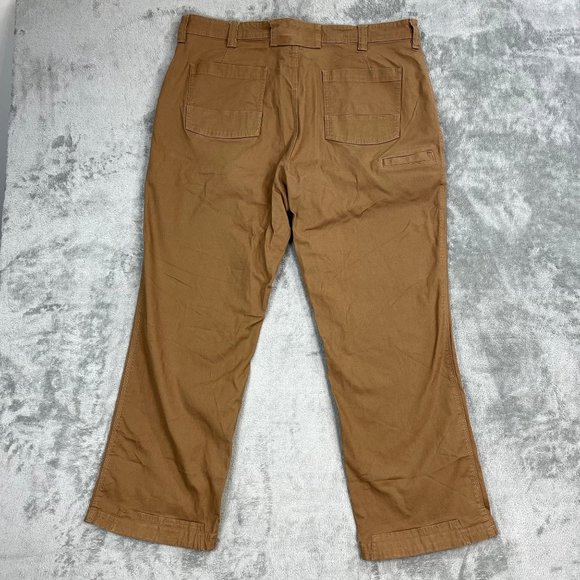Duluth Trading Co. Flex Fire Hose Men's Brown Work Pants 40 x 29 - Picture 2 of 7